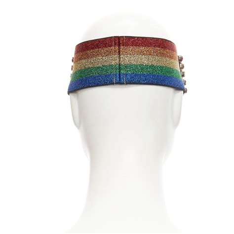 gucci rainbow headband|Gucci headband transparent.